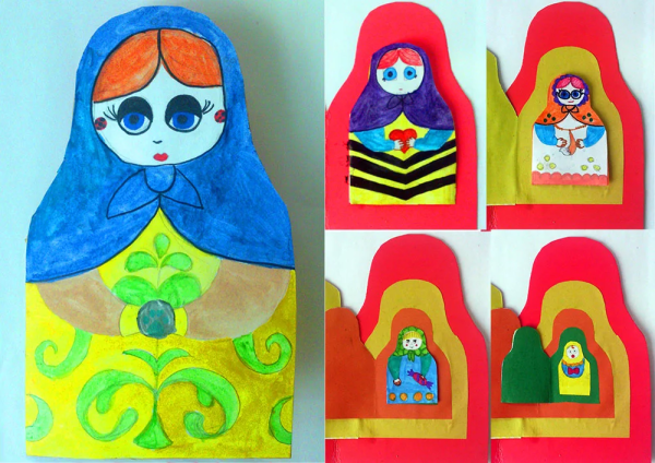 Аппликация Матрешка