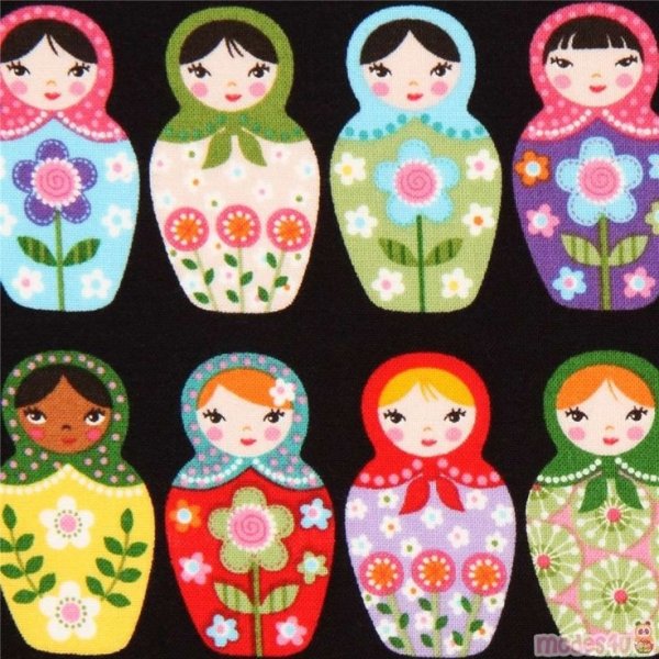 Матрешка из картона и ткани