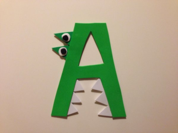 Объемная буква поделка