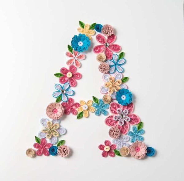 Буквы в технике квиллинг