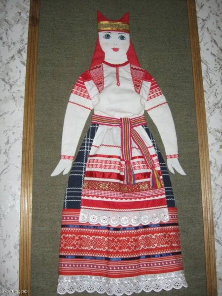 Аппликация русский народный костюм