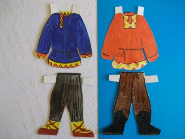 Русский национальный костюм аппликация