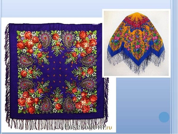 Расписные платки русские