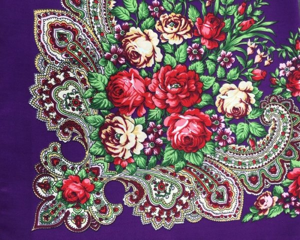 Элементы павлопосадского платка