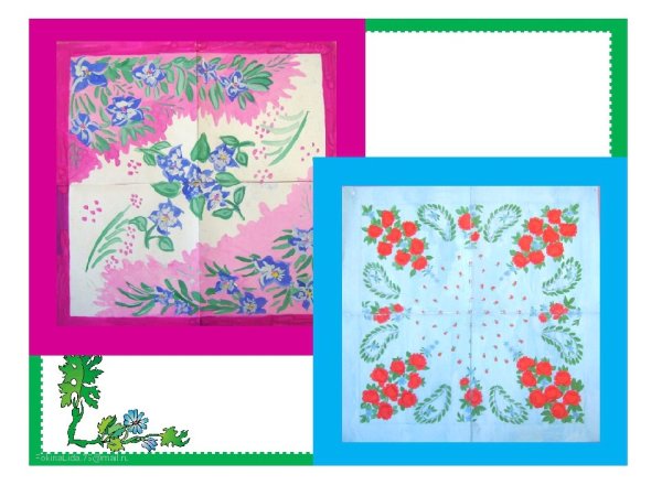 Рисование платок для мамы