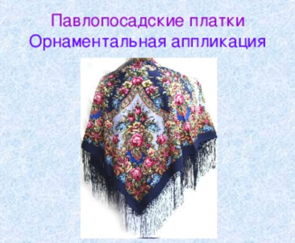 Павлопосадские платки презентация