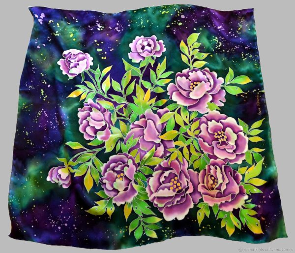 Платки ручная роспись