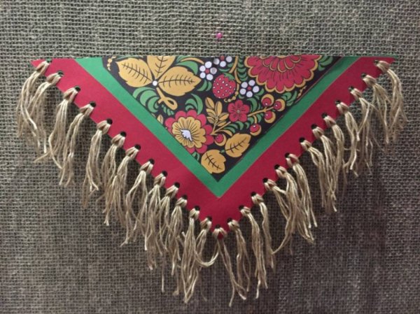 Поделка платок из бумаги с бахромой