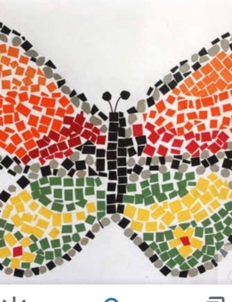 Обрывная мозаика бабочка