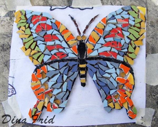 Бабочка бумажная мазалка