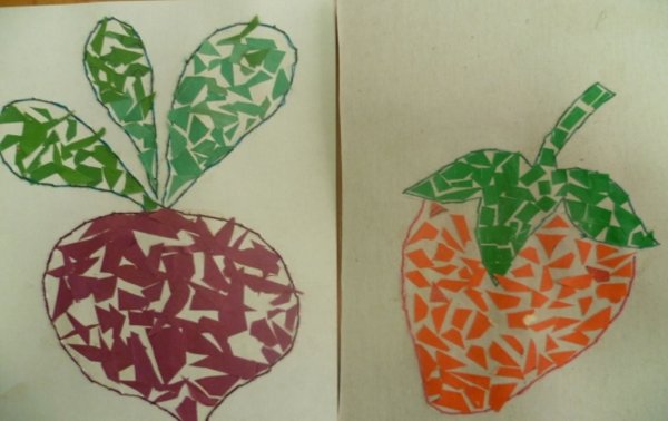 Поделка из Клочков бумаги