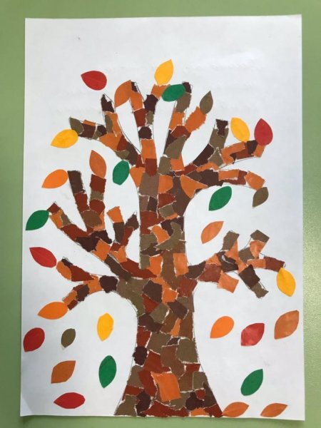 Дерево для обрывной аппликации