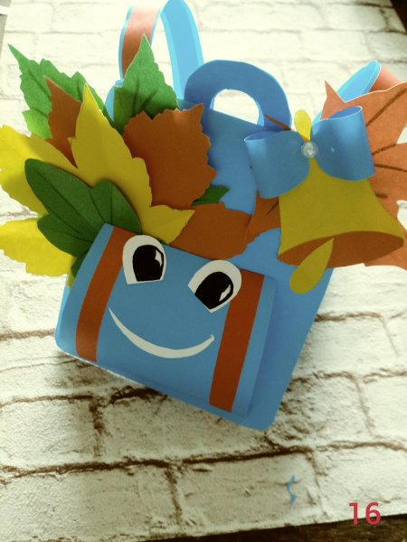 Поделки из бумаги рюкзачок