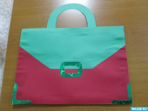 Аппликация портфель в подготовительной группе