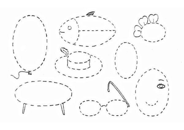 Овал задания для дошкольников