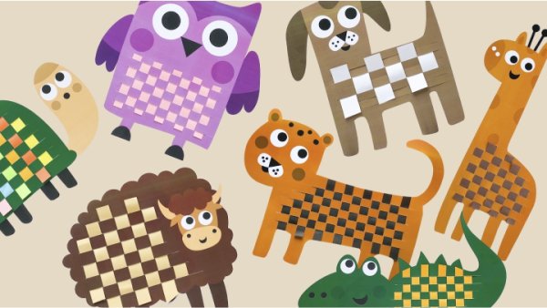 Плетеный коврик из бумаги