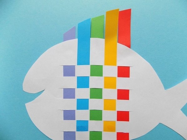 Аппликация из полосок