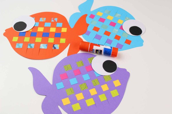 Поделки из бумаги для детей рыбка
