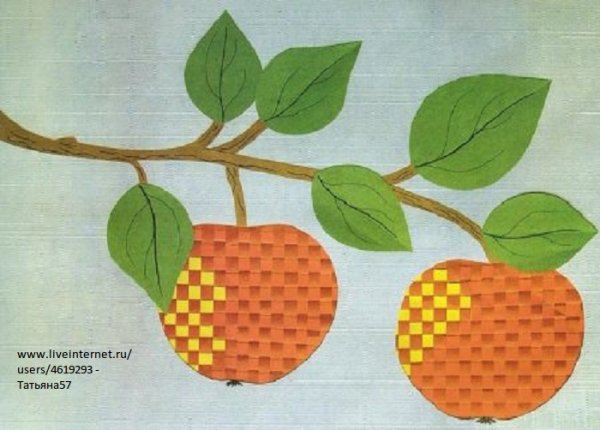 Аппликация из бумаги