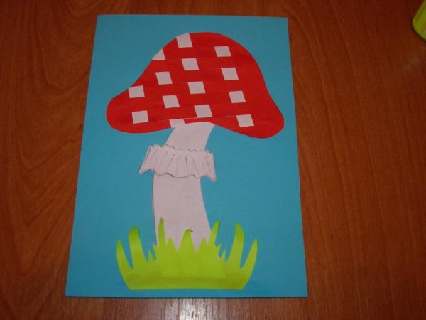 Аппликация грибы