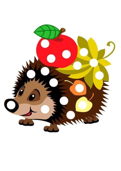 Пластилиновые заплатки Ежик