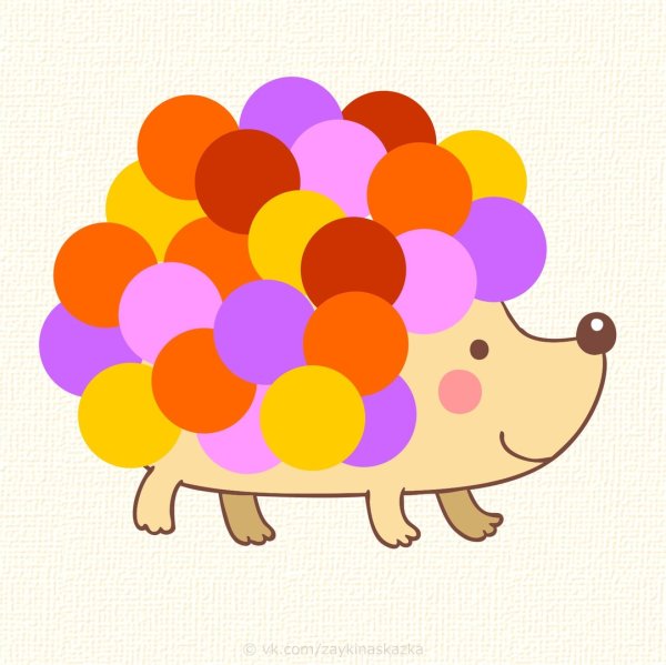 Аппликация из кружочков