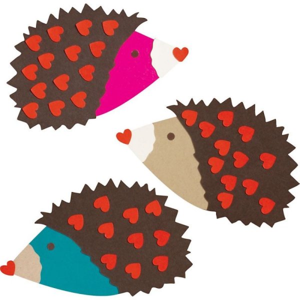 Ёжик аппликация из бумаги