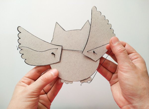 Подвижные игрушки из картона