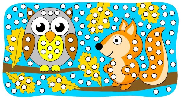 Раскраска пластилином