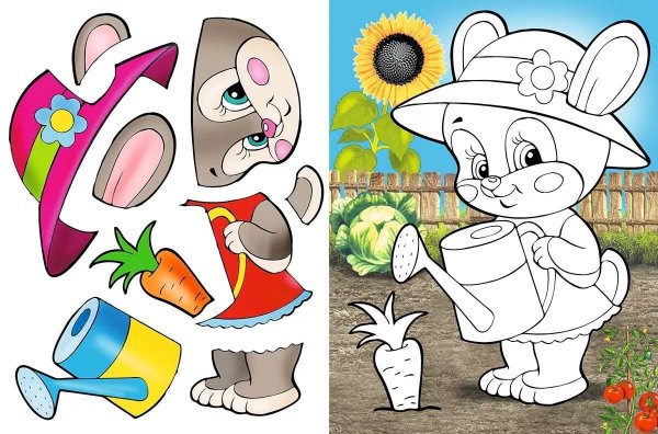 Готовые аппликации для малышей