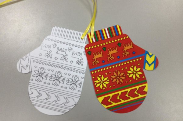 Декоративное рисование рукавичка