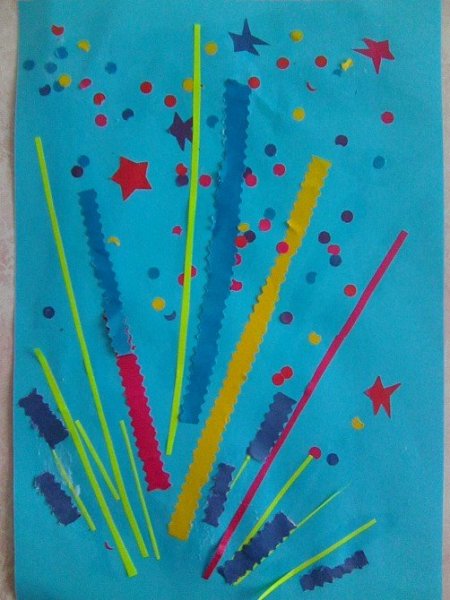 Аппликация салют