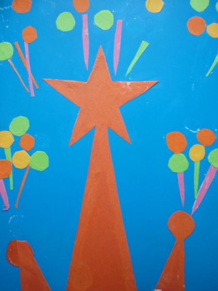 Аппликация на тему праздник