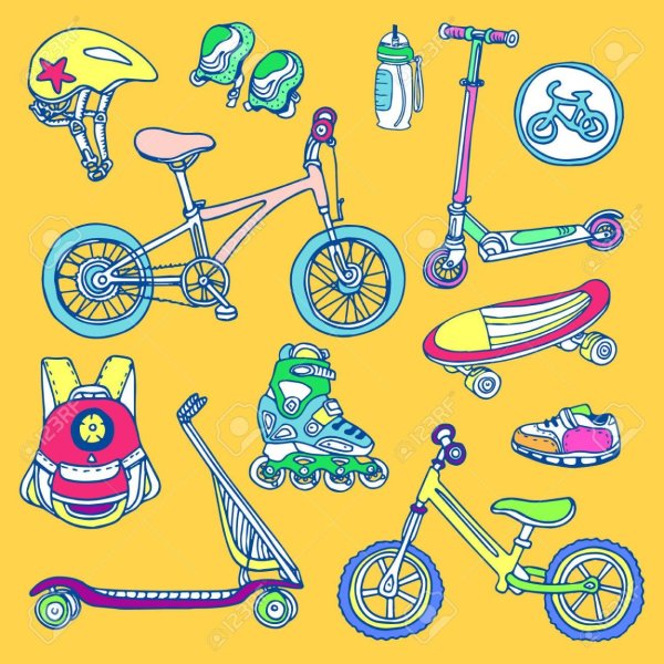 Велосипед ролики скейт самокат