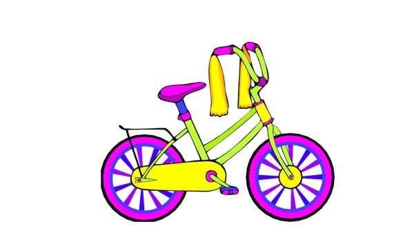 Дети на самокате на прозрачном фоне