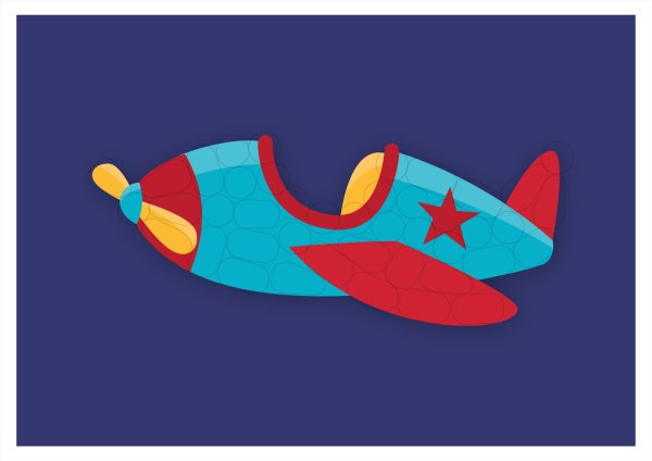 Самолеты. Аппликация