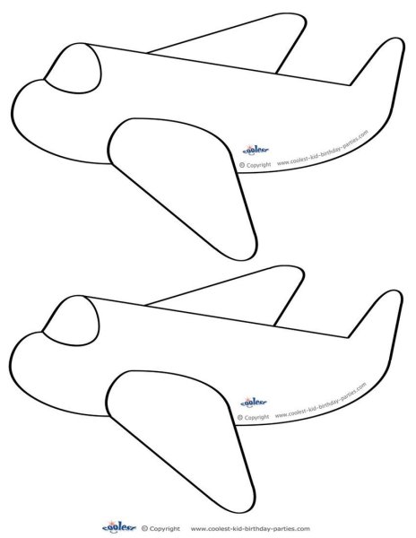 Самолет для детской аппликации