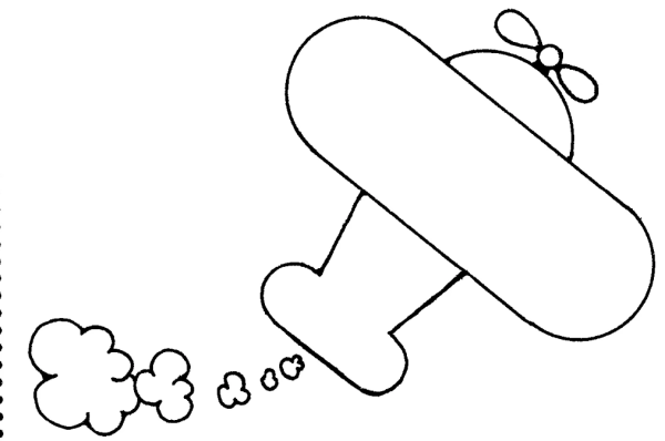 Шаблон самолетика