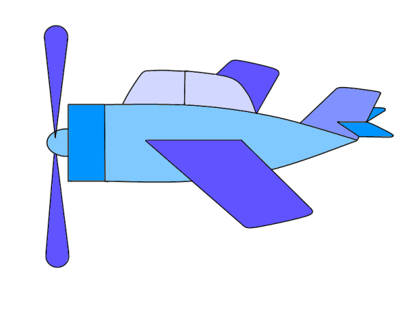 Аппликация самолетик
