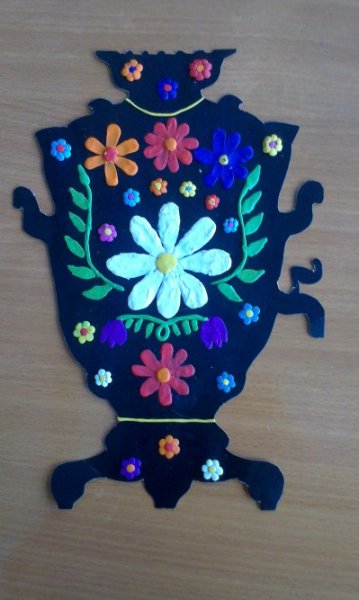 Аппликация самовар