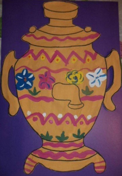 Рисование самовар