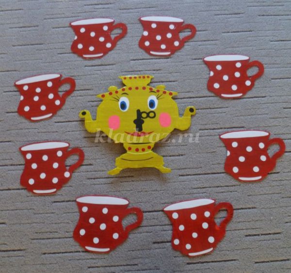 Аппликация самовар