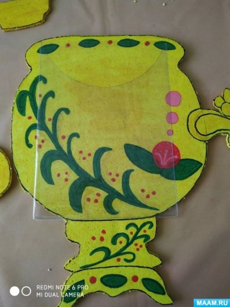 Поделка самовар из картона