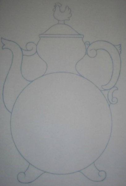 Аппликация самовар