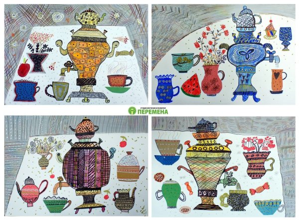 Самовар поделка с детьми