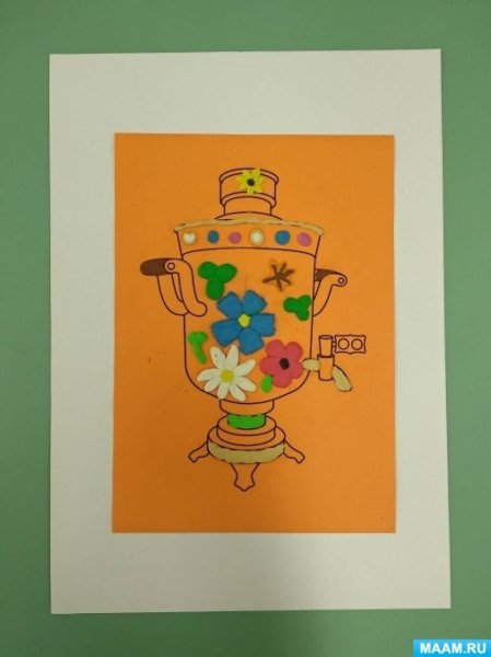 Рисование самовар старшая группа