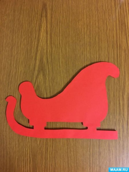 Поделки из бумаги санки