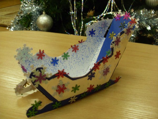 Санки поделка