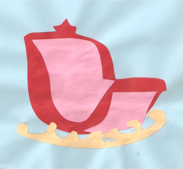 Аппликация санки