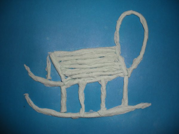 Аппликация санки